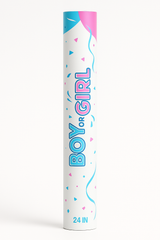 Pink Gender Reveal Powder Cannon - 24-Inch Party Popper