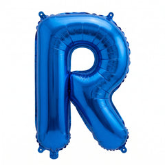 Royal Blue Foil Letter "R" Balloon