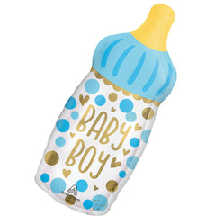Baby Boy Bottle Shape Foil Balloon