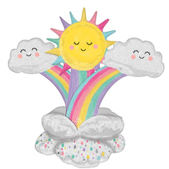 Cheerful Rainbow & Sunshine AirLoonz Balloon