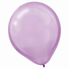 Lavender Pearl Latex Balloons - 12-Inch, 15 Pack