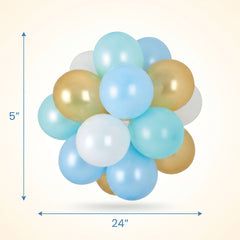 Pastel Blue Latex Balloon Sphere Chandelier Kit