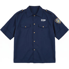 Men's Classic Police Costume Shirt - S/M