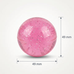 Glitter Star Bounce Ball Favors, 8-Pack, Multi-Color