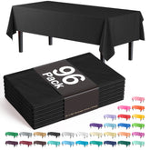 Premium Black Plastic Table Cover | Case of 96