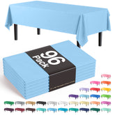Premium Light Blue Plastic Table Cover | Case of 96