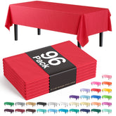 Premium Red Plastic Table Cover | Case of 96