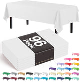 Premium White Plastic Table Cover | Case of 96