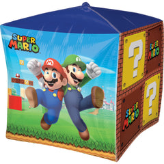 Super Mario Bros Cube Foil Balloon