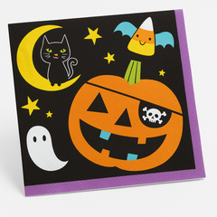 Spooky Halloween Printed Beverage Napkins - 2-Ply