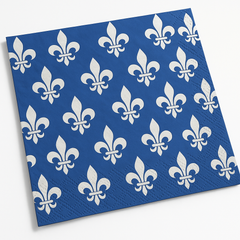 Canadian National Day Fleur-de-lis Luncheon Napkins