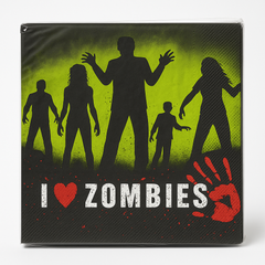 Beware Zombies Halloween Luncheon Napkins