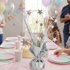 12-Inch Pastel Star Metallic Foil Spray Centerpiece