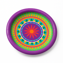 Vibrant Fiesta 8.5" Round Paper Plates