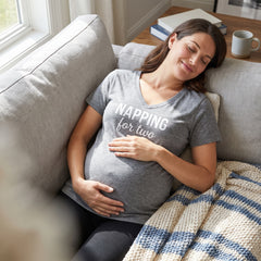 "Napping for Two" Maternity T-Shirt - L/XL