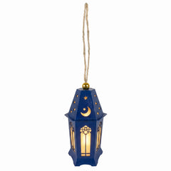 Mini LED Eid Lantern with Crescent Moon Design