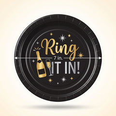 Celebrate New Year's 7" Round Paper Plates
