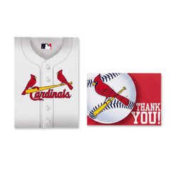 St. Louis Cardinals MLB Invitation & Thank You Card Set