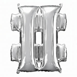 Silver Star Metallic Foil Balloon