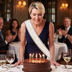 Golden Age 60th Birthday Celebration Sash