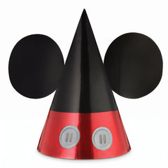 Mickey Mouse Cone Party Hats with Ears - Pack of 8