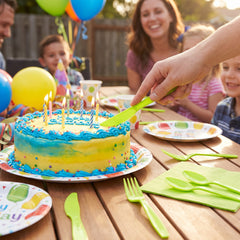 Lime Green Economy Plastic Knives - 7.5 in.