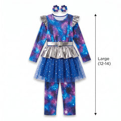 Galaxy Girl Costume for Kids - Cosmic Halloween Outfit