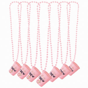 "I Do Crew" Bachelorette Shot Glass Necklace - 6 Pack