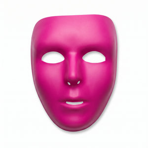 Bright Pink Full Face Mask - Team Spirit Costume Accessory