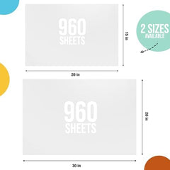 White Tissue Paper 15 in. x 20 in. | 960 Sheets