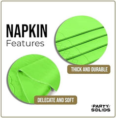 Lime Green Guest Towel Napkins | 8 in. x 4 in. | 40 Ct.