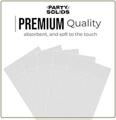 White Guest Towel Napkins | 8 in. x 4 in. | 40 Ct.