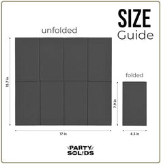 Black Guest Towel Napkins | 8 in. x 4 in. | 40 Ct.