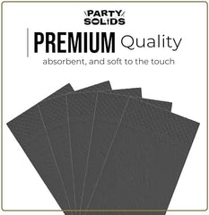 Black Guest Towel Napkins