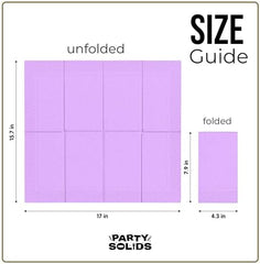 Lavender Guest Towel Napkins | 8 in. x 4 in. | 40 Ct.
