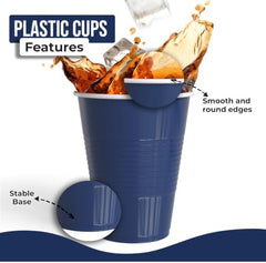 18 Oz. Navy Plastic Cups | 50 Ct.
