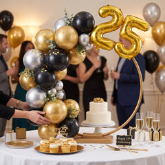 Gold Balloon Ring Centerpiece Decoration - Perfect for Any Celebration