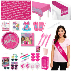 Barbie Birthday Party Deluxe Kit - For 8 Guests