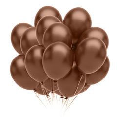 9 In. Brown Latex Balloon | 20 Count