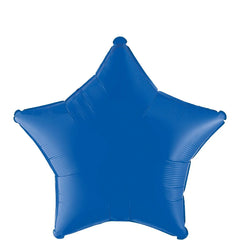 19 inch Royal Blue star foil balloon