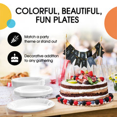 7 in. White Plastic Plates | 20 Ct.