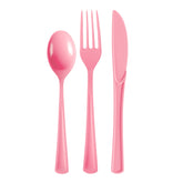 Pink Cutlery Combo Pack | 24 Count