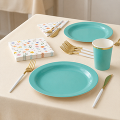 117 Pcs Mint Easter Bloom Party Kit - For 20 Guests