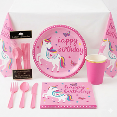 Enchanted Unicorn Birthday Party Kit - For 20 Guests