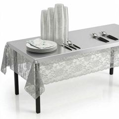 121 Pcs Silver Elegance Party Kit - For 20 Guests