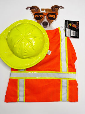 Multi-Color Halloween Pet Costume with Vest and Hat