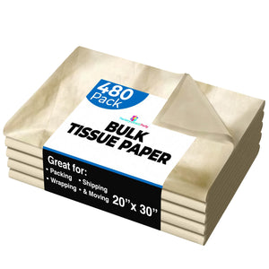 Gold Tissue Paper 20 In. x 30 In. | 480 Sheets