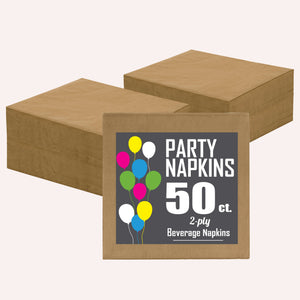 Gold Beverage Napkins | 4.75 in. X 4.75 in. | 1800 Count