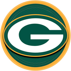 Green Bay Packers 9 in. Round Paper Plates