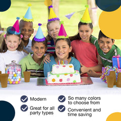 12 Oz. Gold Plastic Cups | 16 Count